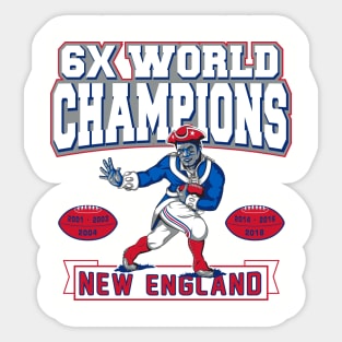 Patriots 2019 Championship Graphic 4 Sticker